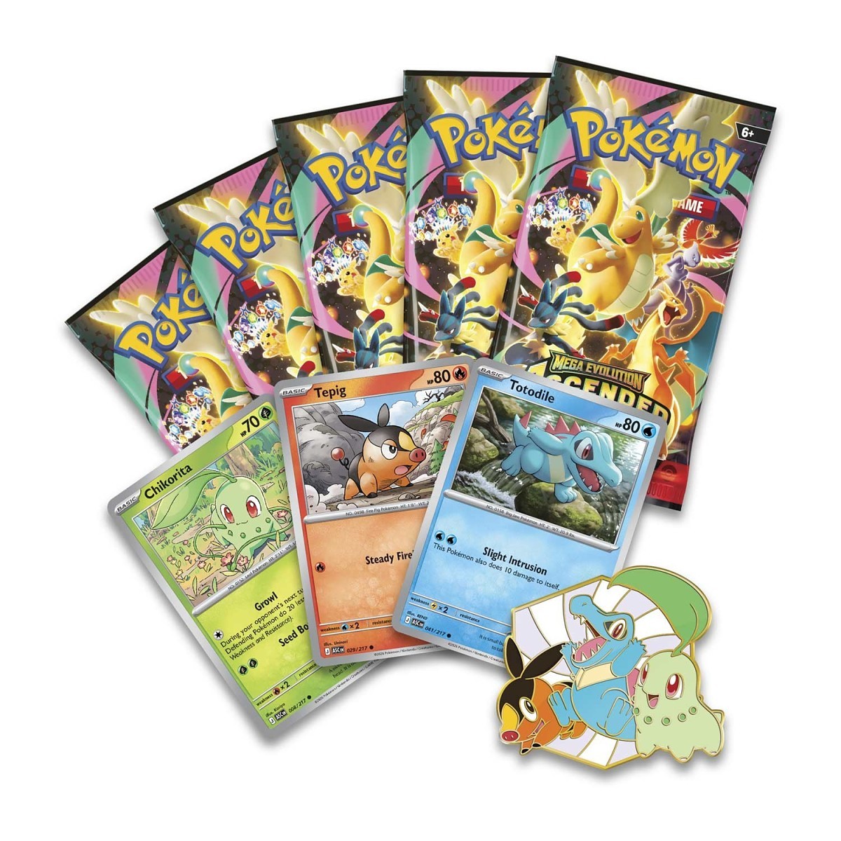 Pokémon Mega Evolution Ascended Heroes First Partners Deluxe Pin Collection