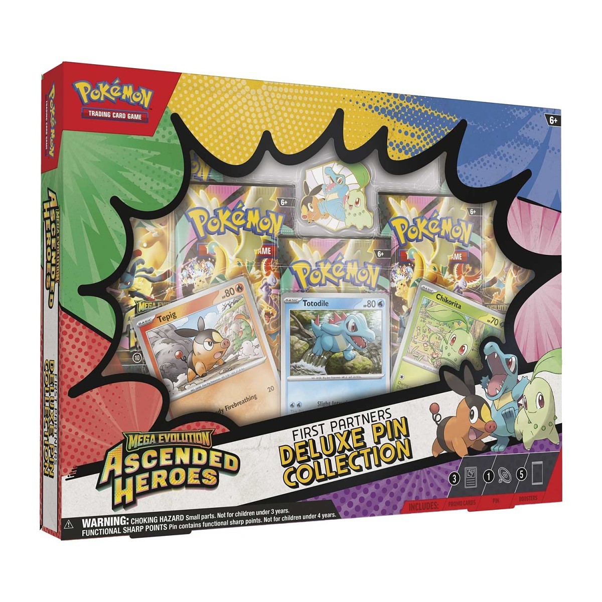Pokémon Mega Evolution Ascended Heroes First Partners Deluxe Pin Collection