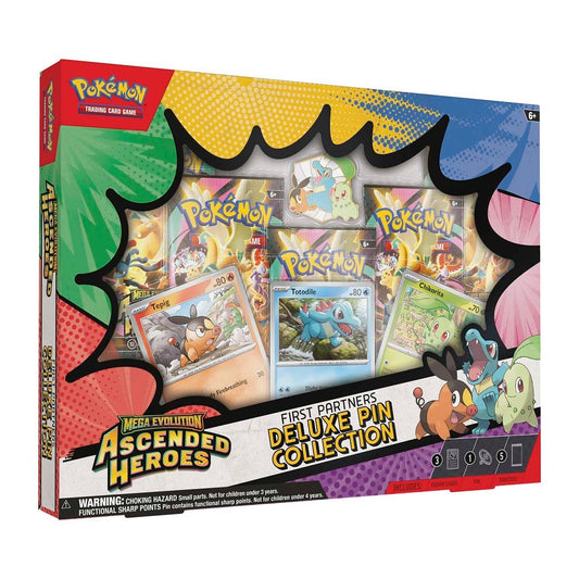 Pokémon Mega Evolution Ascended Heroes First Partners Deluxe Pin Collection